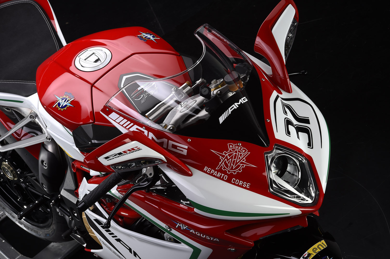 Illustration for article titled Limited-Edition MV Agusta F4 RC Superbike Lands With 212-HP, AMG Livery